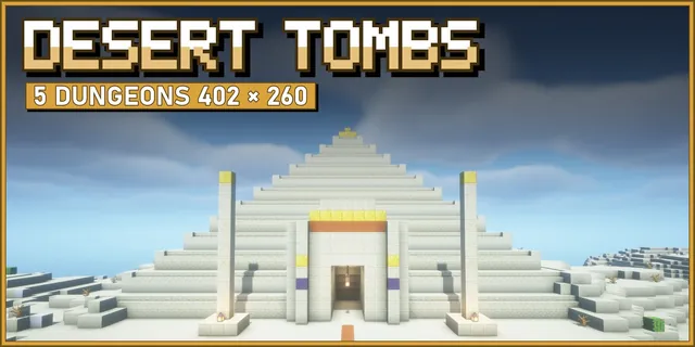 A desert pyramid on a floating sand plate, with a boss arena and lava falls below