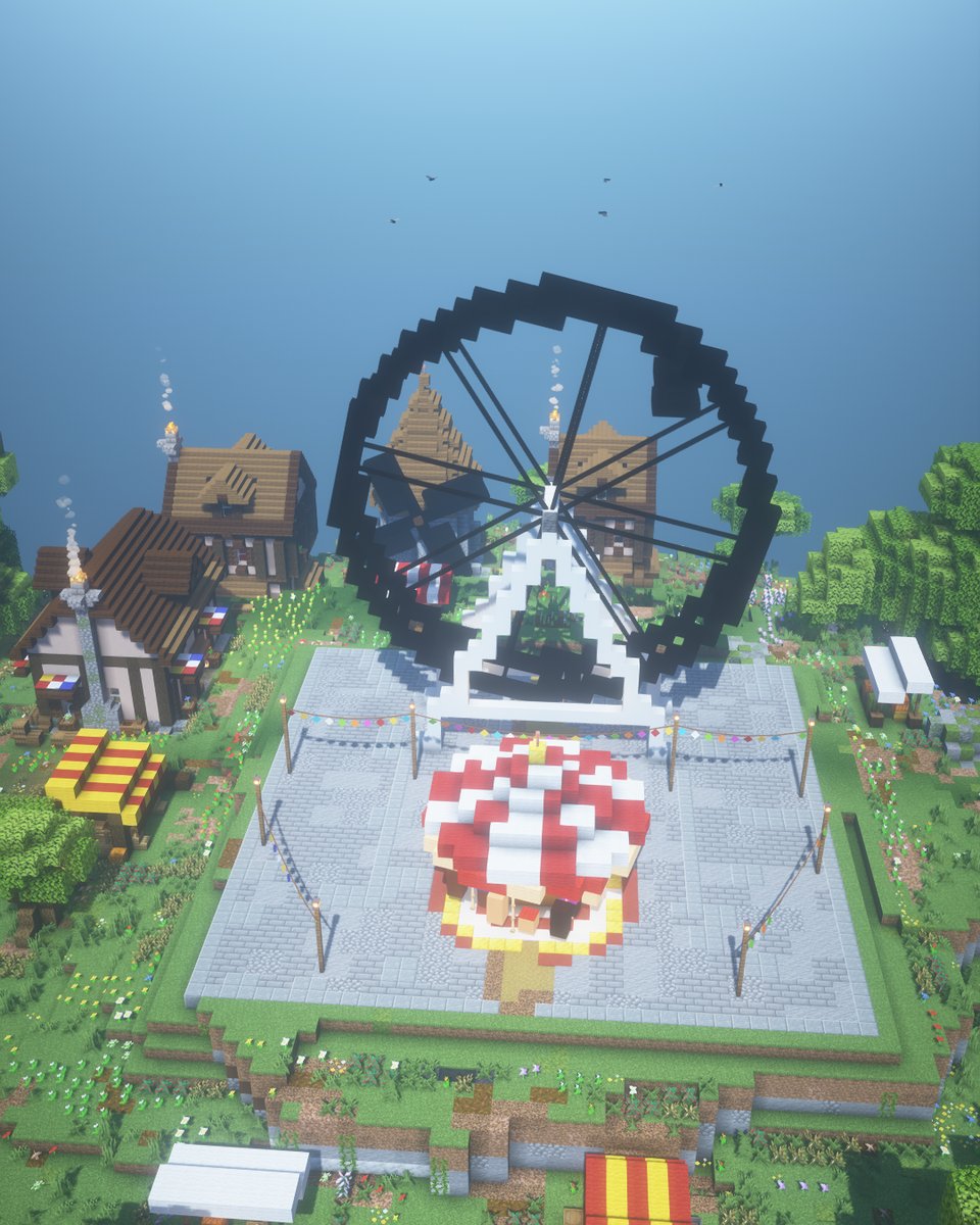 The ferris wheel and the carousel