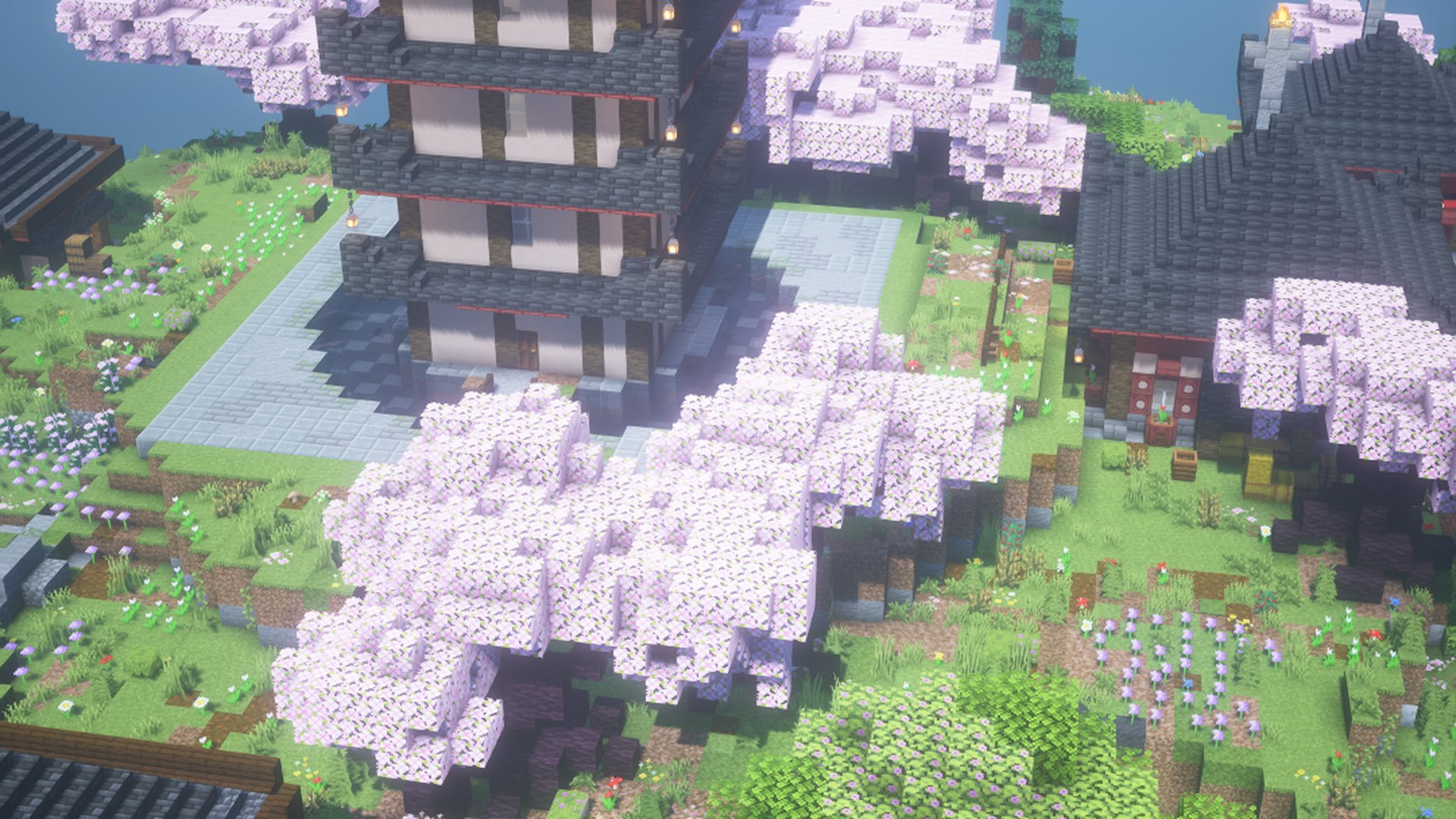 The garden from the far side