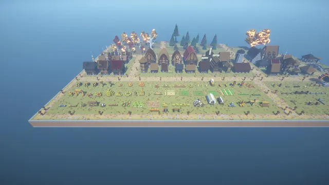 Autumn Asset Pack 323 Builds, farm props