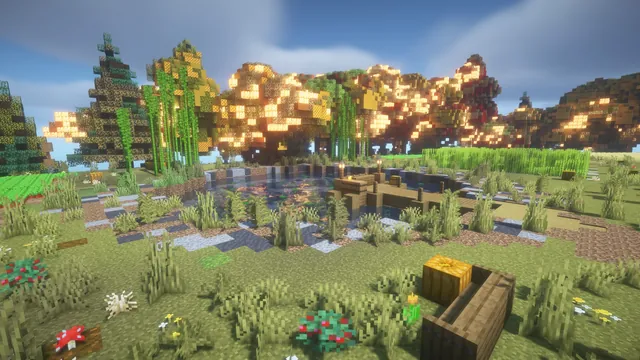 Harvest Farm Island, pond and dock