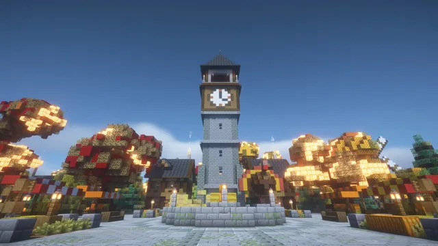 Autumn Harvest Hub, spawn clock tower