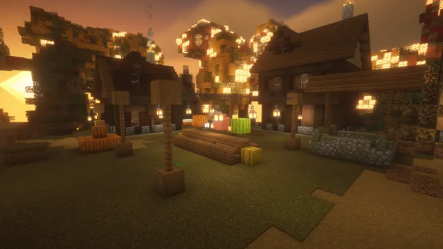 Autumn Harvest Hub, village green
