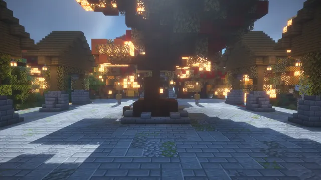 Autumn Harvest Hub, warp court