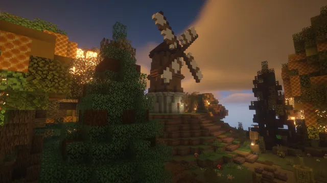 Autumn Harvest Hub, windmill