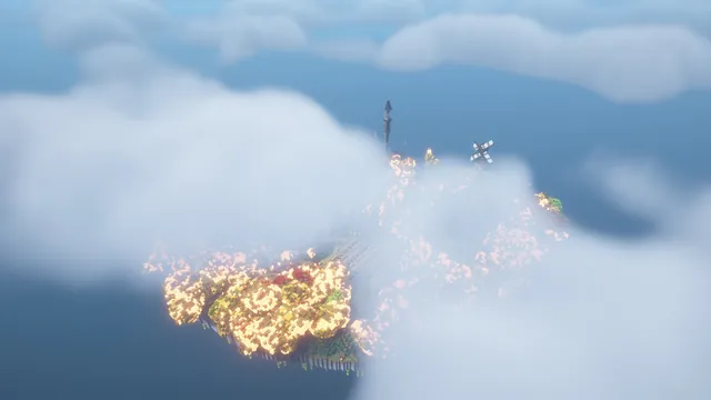 Autumn Harvest Hub, birdseye island