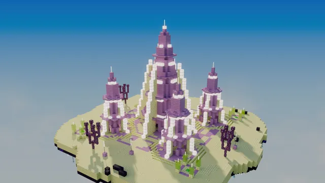 BedWars 64 Maps, 16 Themes, voidspire middle