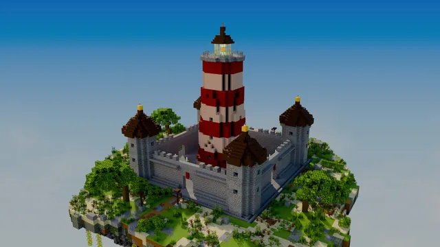 BedWars 64 Maps, 16 Themes, skull cove lighthouse