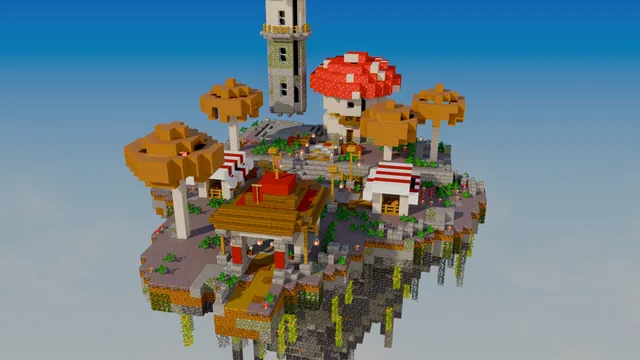 BedWars 64 Maps, 16 Themes, sporeshire team island