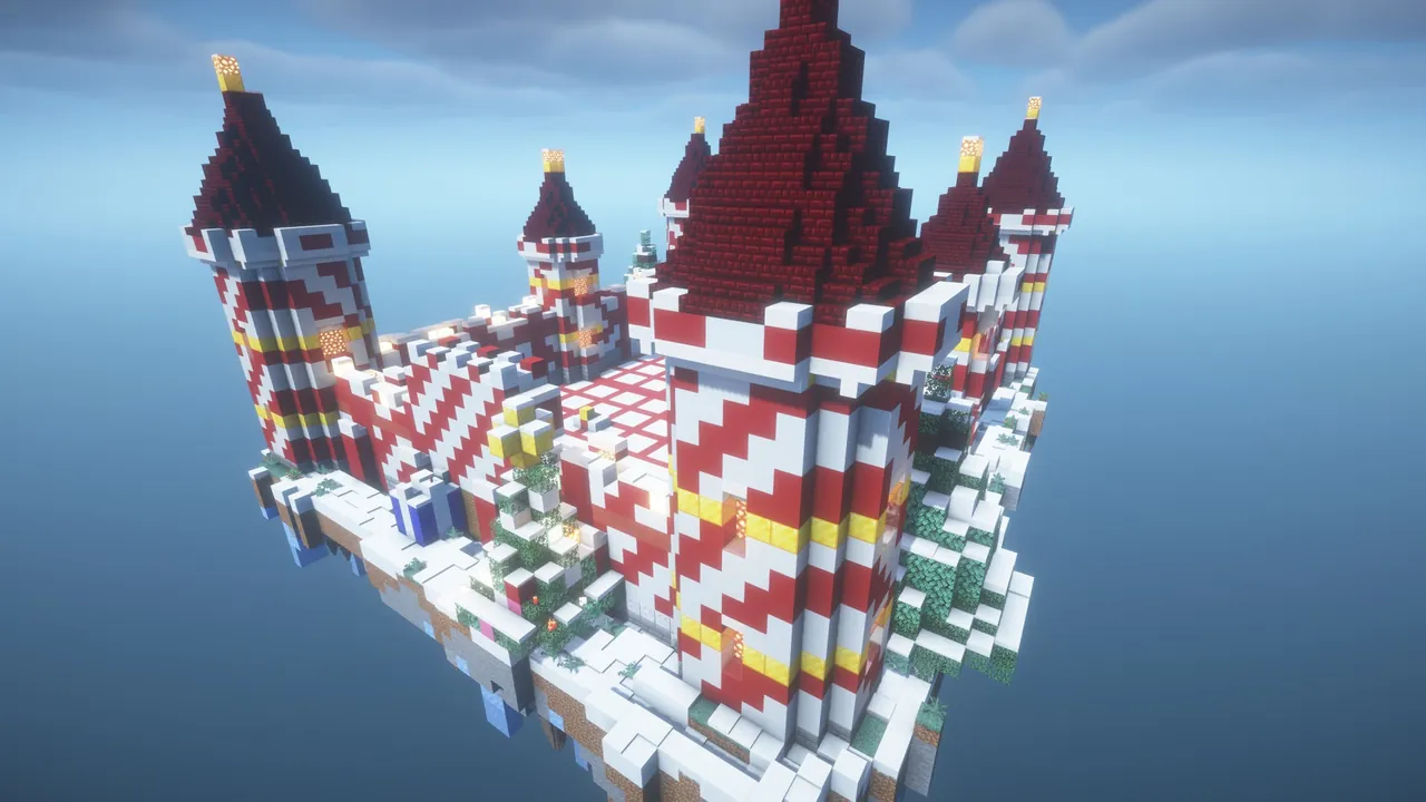6 Christmas Arenas, overview candy cane keep