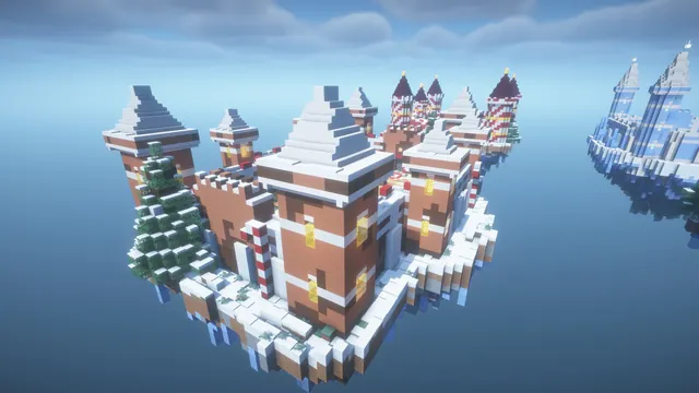 6 Christmas Arenas, overview gingerbread town
