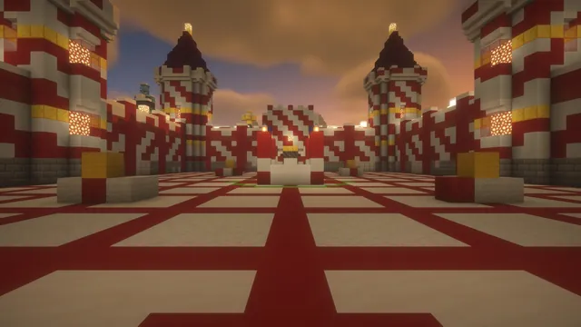 6 Christmas Arenas, candy cane keep spawn
