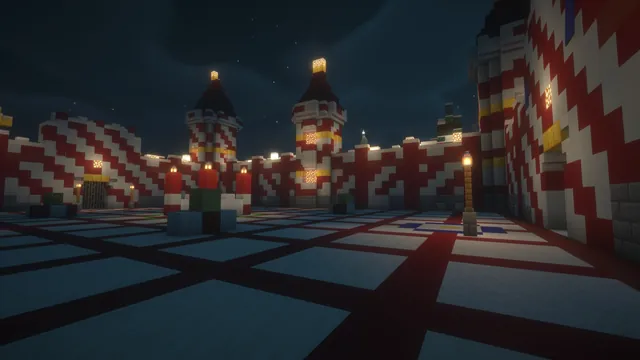 6 Christmas Arenas, candy cane keep night