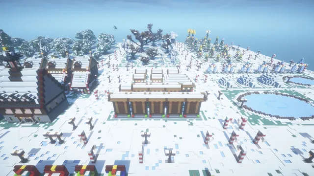 Christmas Asset Pack, aerial market and hub pieces
