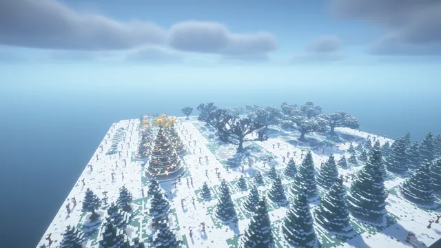 Christmas Asset Pack, tree field overview