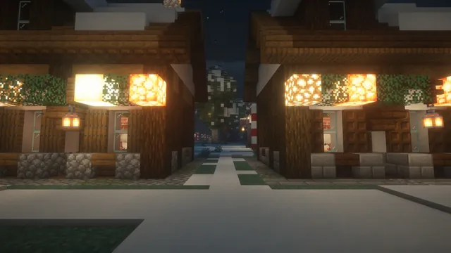 Christmas Asset Pack, cottages night