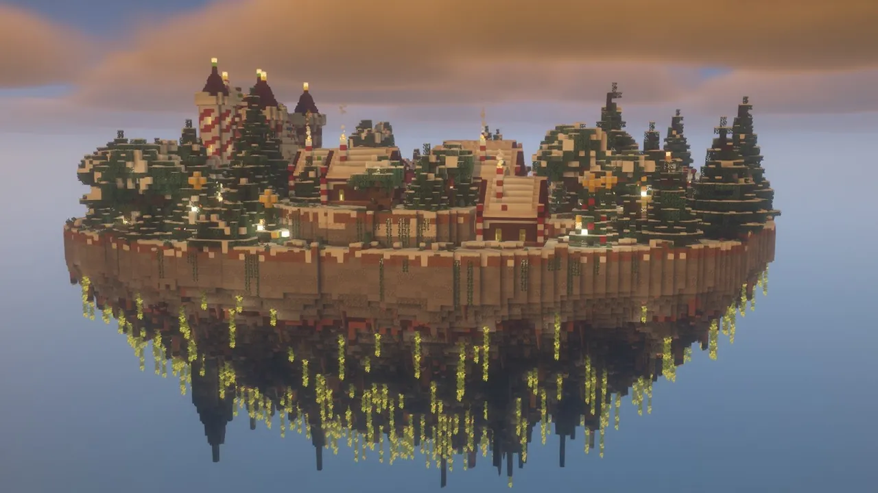 Gingerbread Kingdom Spawn, overview island