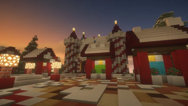 Gingerbread Kingdom Spawn, castle dusk