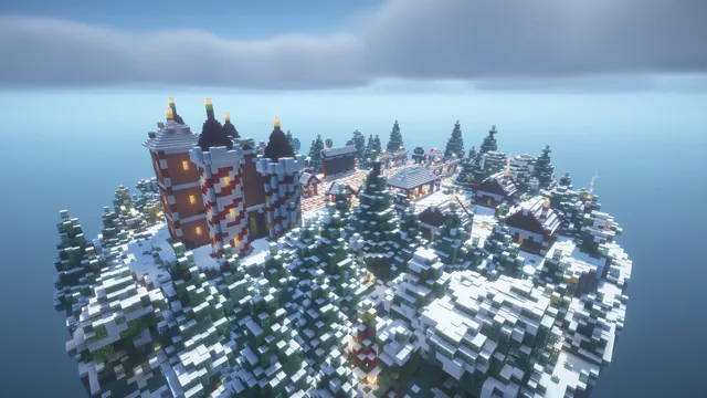 Gingerbread Kingdom Spawn, aerial candy castle