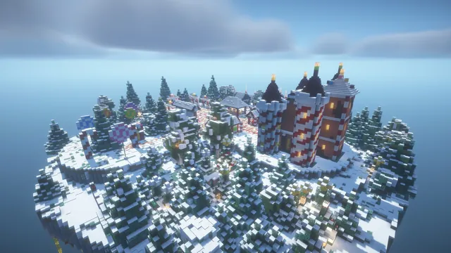 Gingerbread Kingdom Spawn, aerial castle back