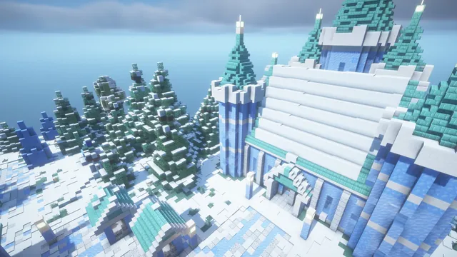 Ice Palace Spawn, palace hall roof