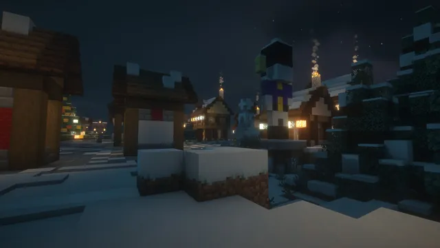 Santa's Village Spawn, village night