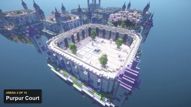 10 Crystal Spire Arenas + 2 KOTH, arena 4 purpur court