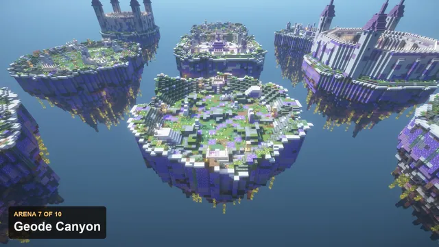10 Crystal Spire Arenas + 2 KOTH, arena 7 geode canyon