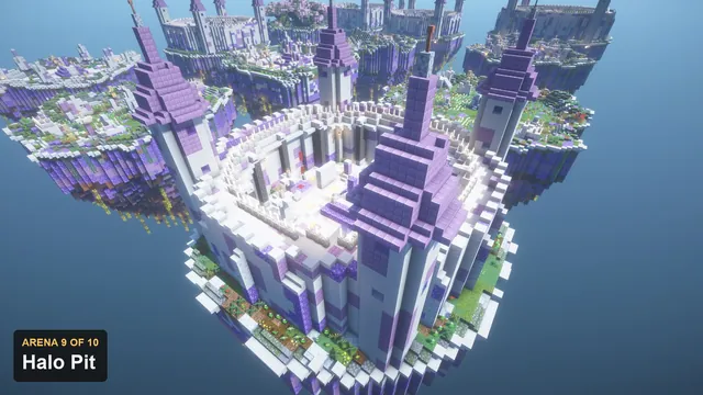 10 Crystal Spire Arenas + 2 KOTH, arena 9 halo pit