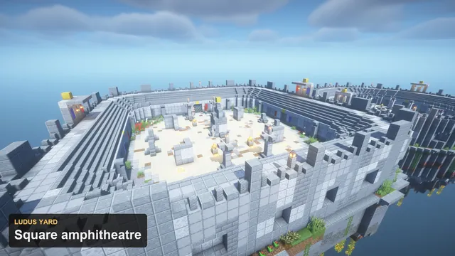 Gladiator Colosseum Arenas, ludus yard