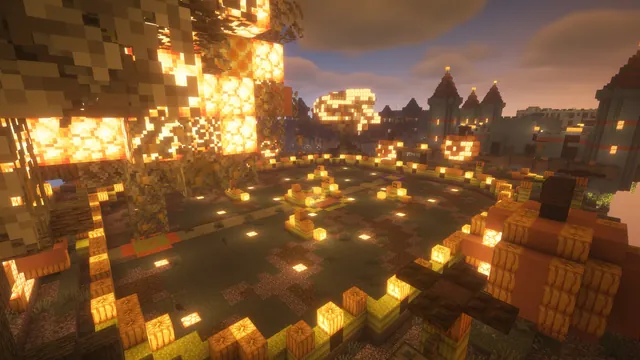 12 Haunted Arenas, pumpkin patch dusk
