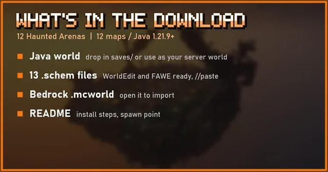 What's in the 12 Haunted Arenas download