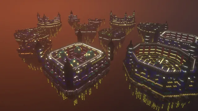 10 Neon Arenas + 2 KOTH, all 12 maps at dusk