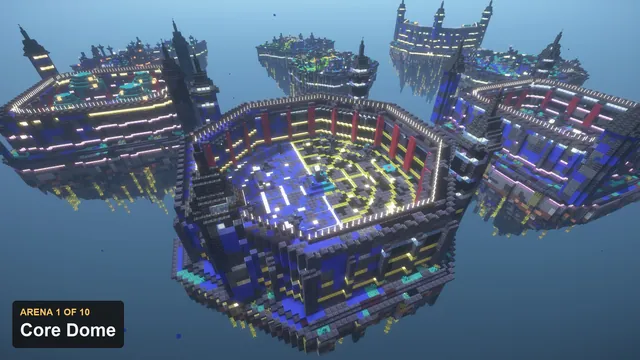 10 Neon Arenas + 2 KOTH, arena 1 core dome