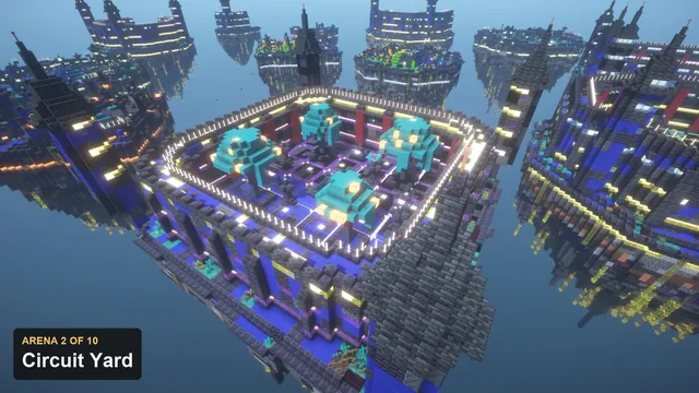 10 Neon Arenas + 2 KOTH, arena 2 circuit yard