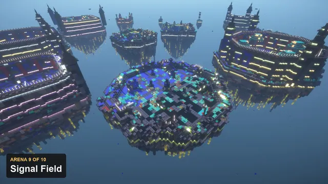 10 Neon Arenas + 2 KOTH, arena 9 signal field