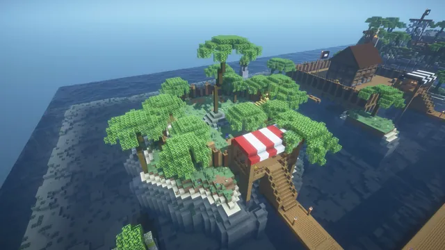 12 Pirate Cove Arenas, overview palm island