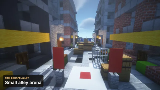 Urban Rooftop Arenas, fire escape alley