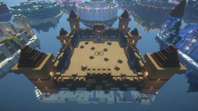 28 Practice and Sumo Arenas, sandstone fort arena above