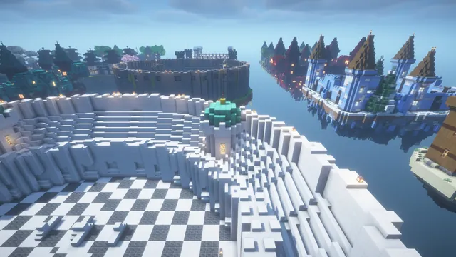 28 Practice and Sumo Arenas, checkered arena above