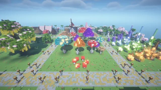 207 Fantasy Assets, giant mushrooms