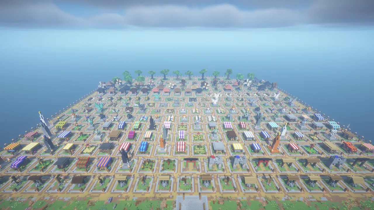 251 Medieval Village Assets, aerial showroom