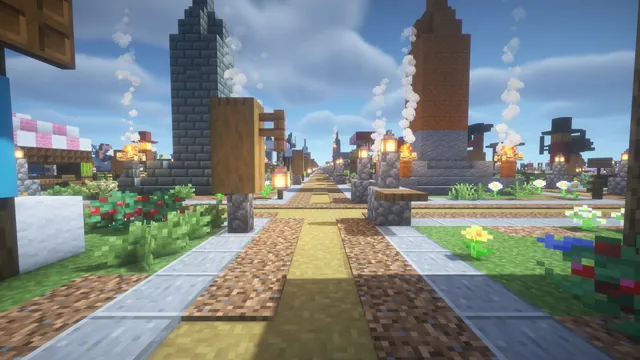251 Medieval Village Assets, market street