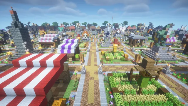 251 Medieval Village Assets, market stalls