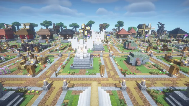 251 Medieval Village Assets, angel lion statues