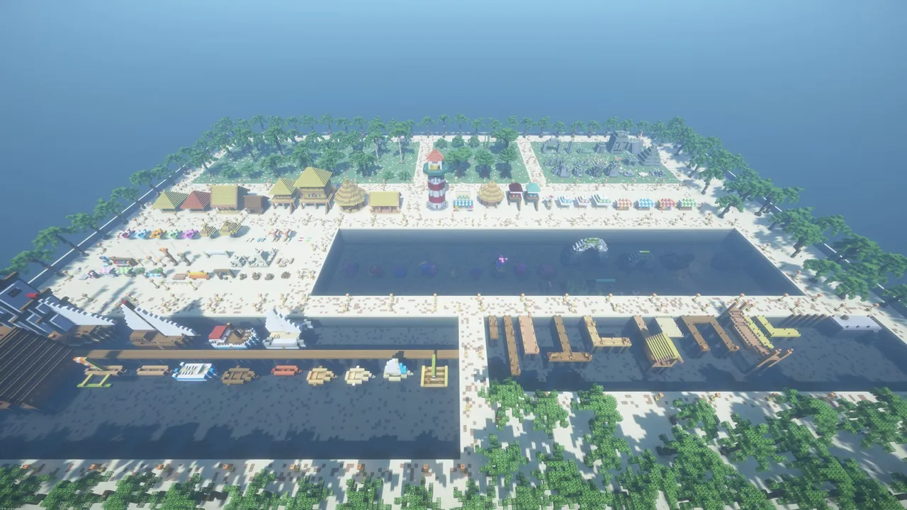 166 Tropical Props Pack, aerial birdseye showcase
