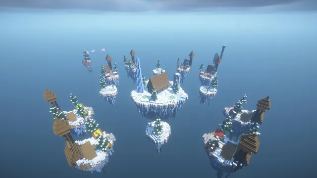 4 Bedwars Maps, aerial frost viking