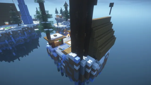 4 Bedwars Maps, frost island longship