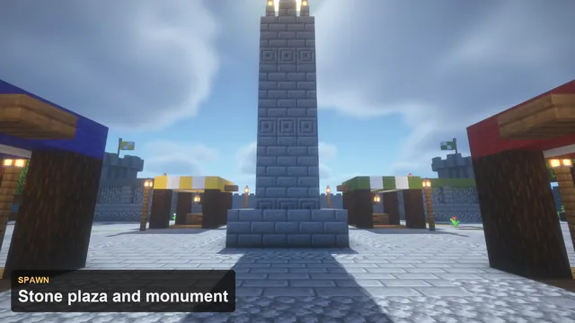 BoxPvP Map Castle Bailey, spawn monument
