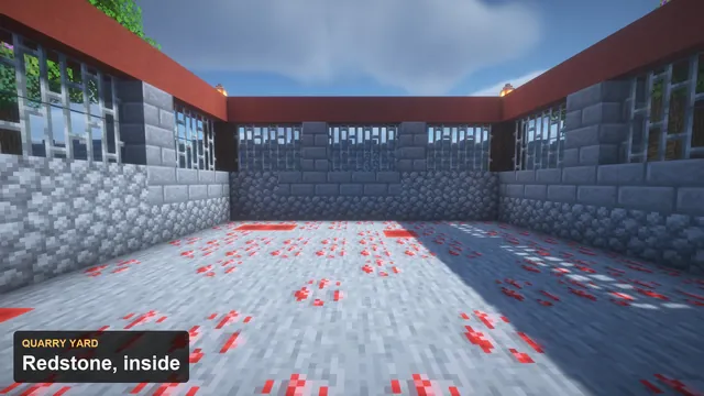 BoxPvP Map Castle Bailey, redstone yard inside